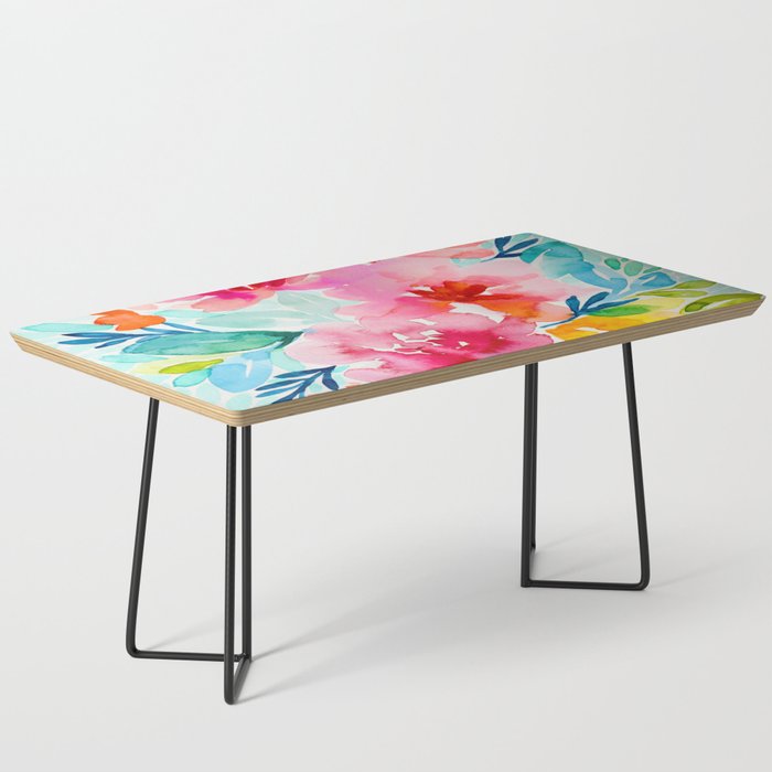 Neon Floral Coffee Table