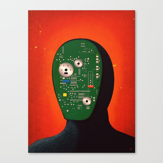 Robots Have Feelings Too Canvas Print