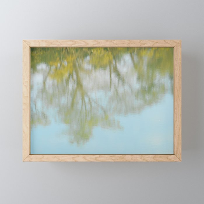 Qualia | Reflection of the trees Framed Mini Art Print