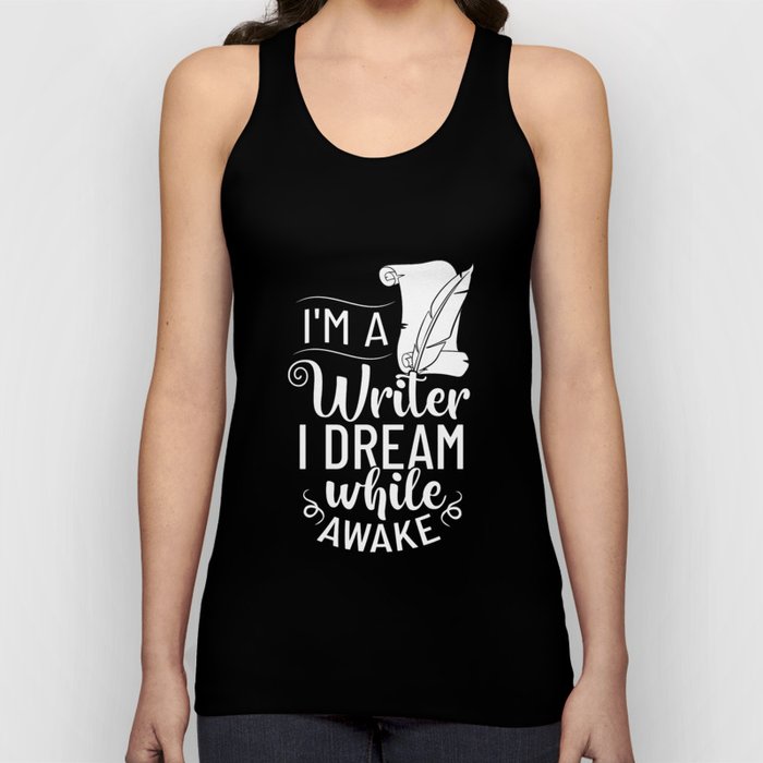 Book Author Writer Beginner Quotes Tank Top