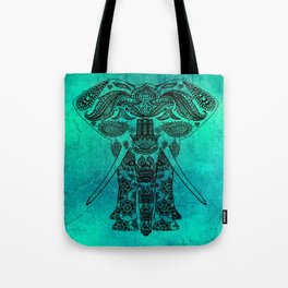 Decorated Indian Elephant Asian Elephant Art Tote Bag
