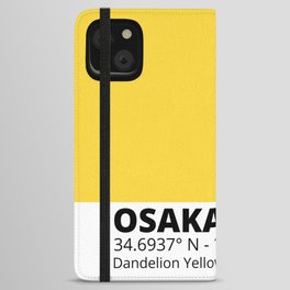 Osaka Dandelion Yellow iPhone Wallet Case
