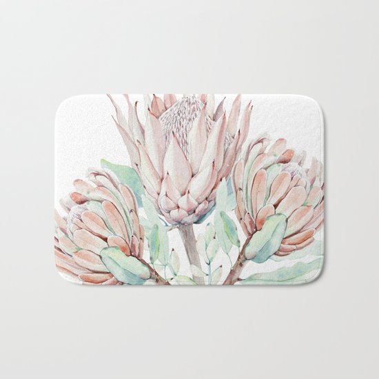 Protea #society6 #buyart Bath Mat