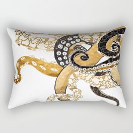 Metallic Octopus Rectangular Pillow