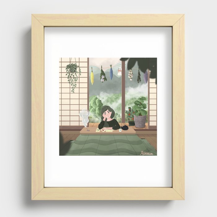 Inaka Girl Recessed Framed Print
