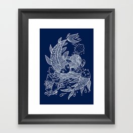 The Koi Fishes Framed Art Print