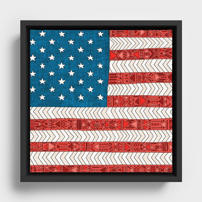 USA Framed Canvas by Bianca Green | Society6