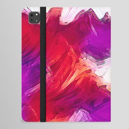 Colorful Palette Knife Abstract iPad Folio Case