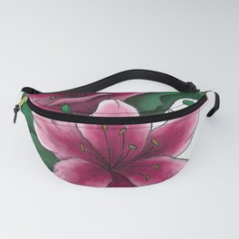 Pink Lillies Fanny Pack