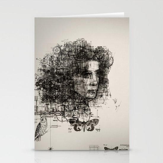 involuntary dilation of the iris Stationery Cards