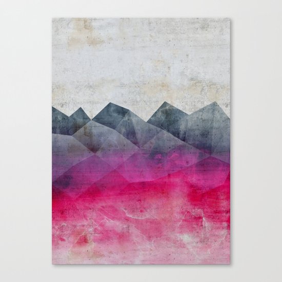Pink Concrete Canvas Print