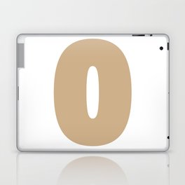 0 (Tan & White Number) Laptop Skin