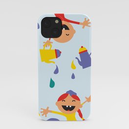 Kids pouring happiness iPhone Case