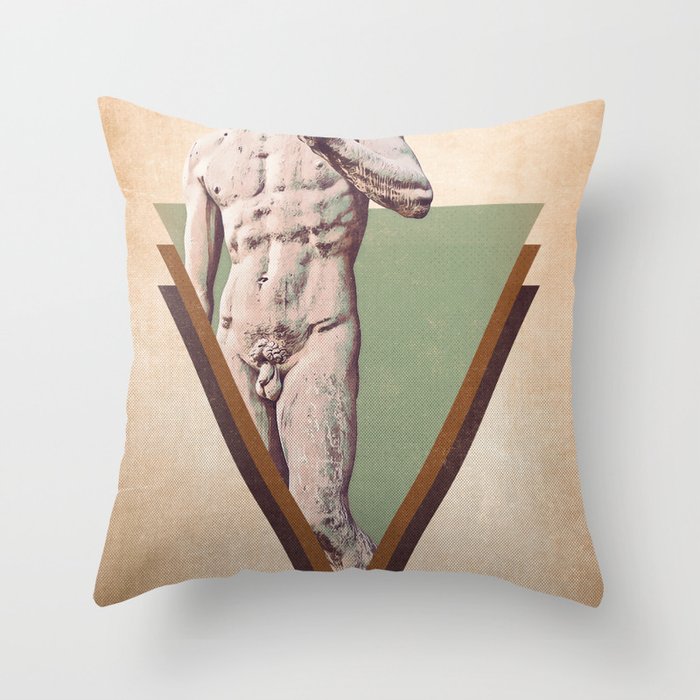 Sketch of Rome Colosseum Throw Pillow