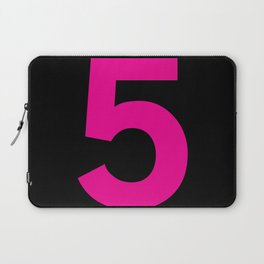 Number 5 (Magenta & Black) Laptop Sleeve