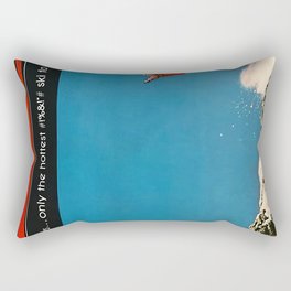 Kastle ski ad Rectangular Pillow