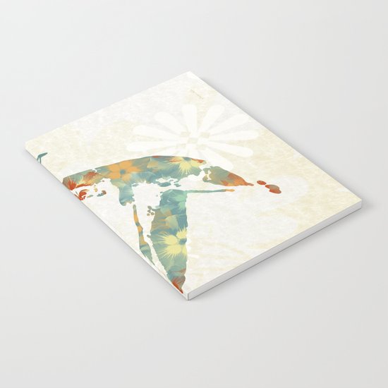 Colorful Teal Hummingbird Art Notebook
