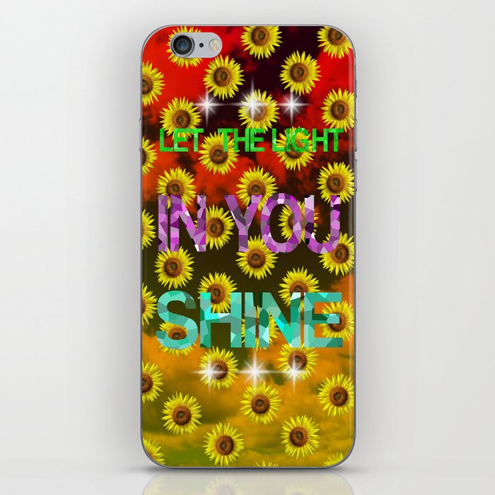 Light Shine Sunflower in sky  iPhone Skin