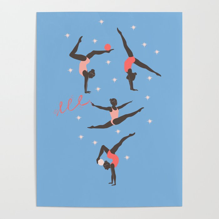 The gymnasts Poster