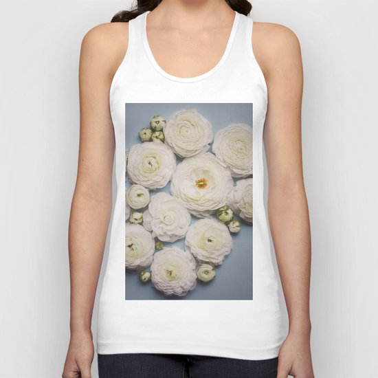 Floral Pattern Unisex Tank Top