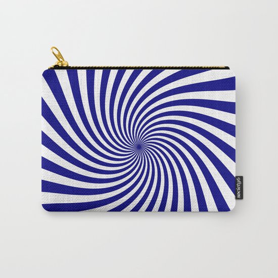 Swirl (Navy Blue/White) Carry-All Pouch