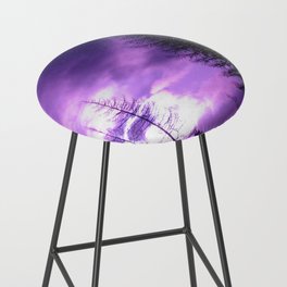 Purple Montana Sunset, Nature, Landscape, Photography Bar Stool