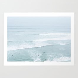 Tiny Surfers from the Sky, Lima, Peru Kunstdrucke