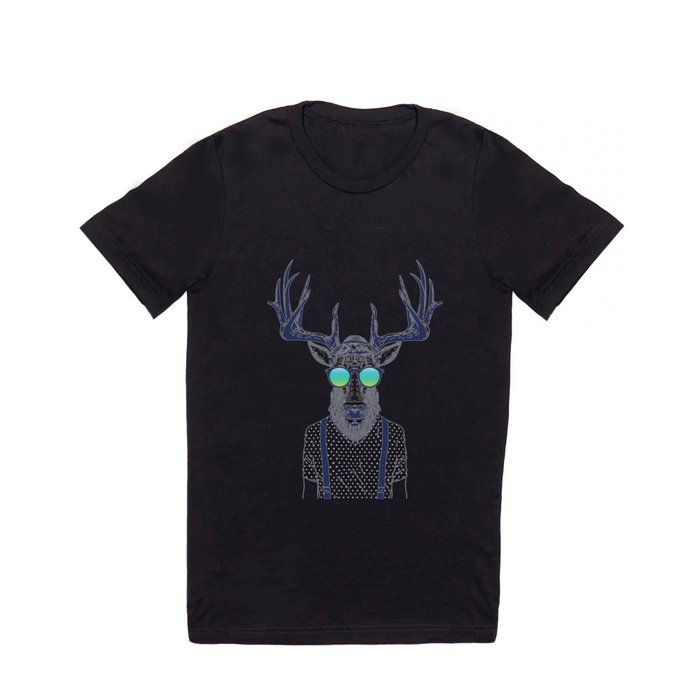 Mr Deer Hipster T Shirt