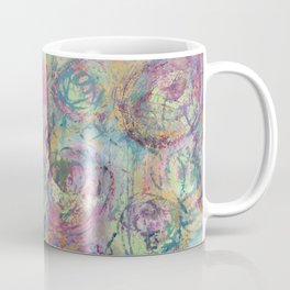 Abstract Roses In Mixed Media Coffee Mug