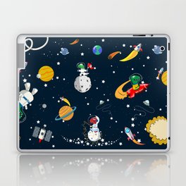 DINOSAURS IN THE SPACE Laptop Skin