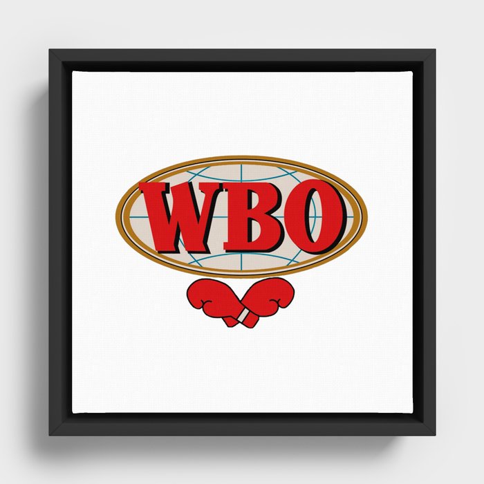 Boxing Framed Canvas