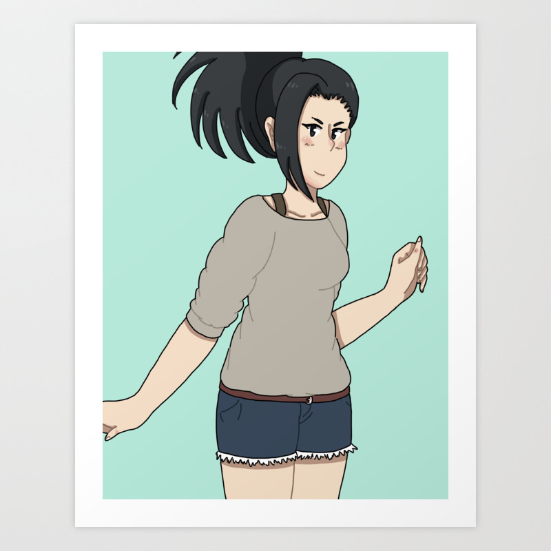 Yaoyorozu Momo Art Print By Timehwimeh
