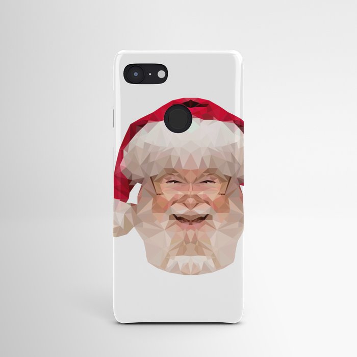 Santa Clause Head Polygon Android Case