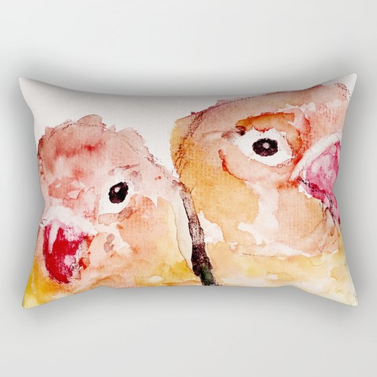 Lovebirds Rectangular Pillow