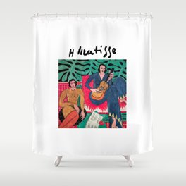 Henri Matisse The Music Signature Print Shower Curtain
