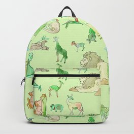 Watercolor Zoo Backpack