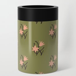 matisse inspired flowers | pink and green Can Cooler