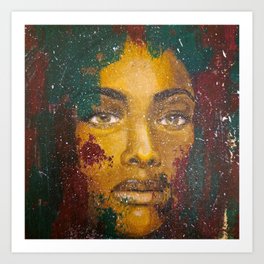 Portrait of a Black Woman III Art Print