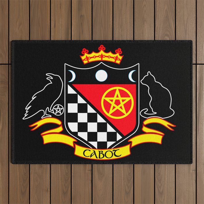 Cabot Tradition Crest (black) Outdoor Rug