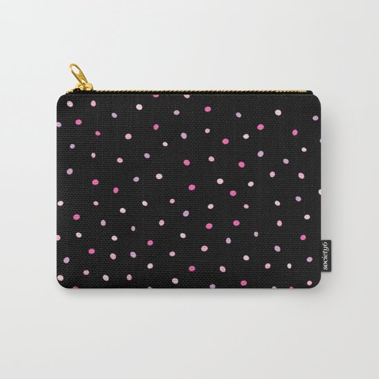 Dazzling Pink Polka Dots (Confetti Sprinkles) Carry-All Pouch