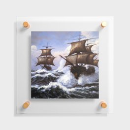 Battle on the High Seas Floating Acrylic Print