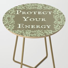 Cottagecore Protect Your Energy Side Table