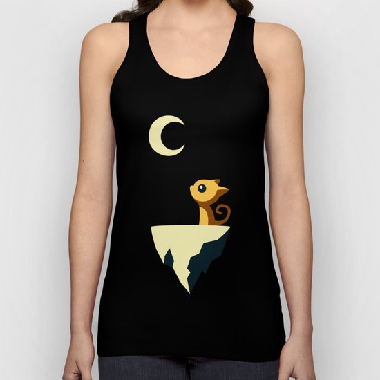 Moon Cat Unisex Tank Top