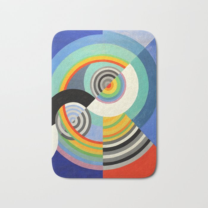 Robert Delaunay - Rythme no 3 - Rhythm no 3 - Abstract Colorful Art Bath Mat