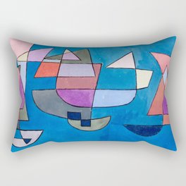 Segelschiffe (sailing ships) Paul Klee Rectangular Pillow