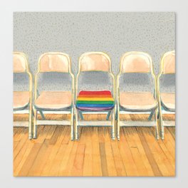 Rainbow Chair Canvas Print