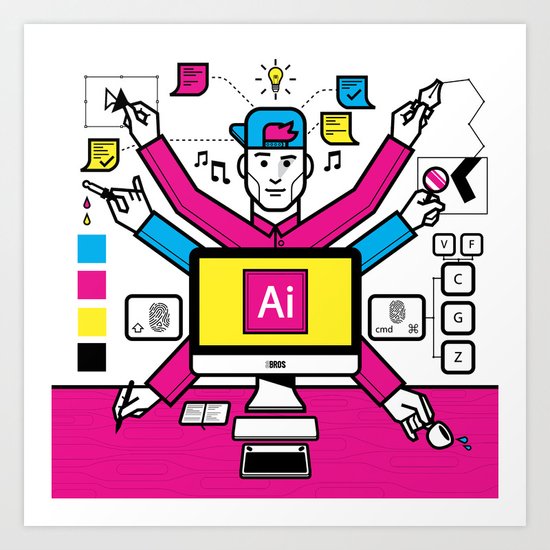 dailyroutine.ai Art Print