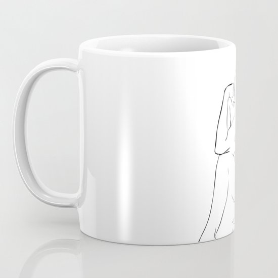 Woman Nude Minimal Drawing Coffee Mug By Alemi Society6