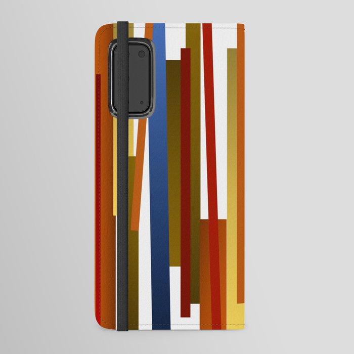 Lines | Gold Android Wallet Case