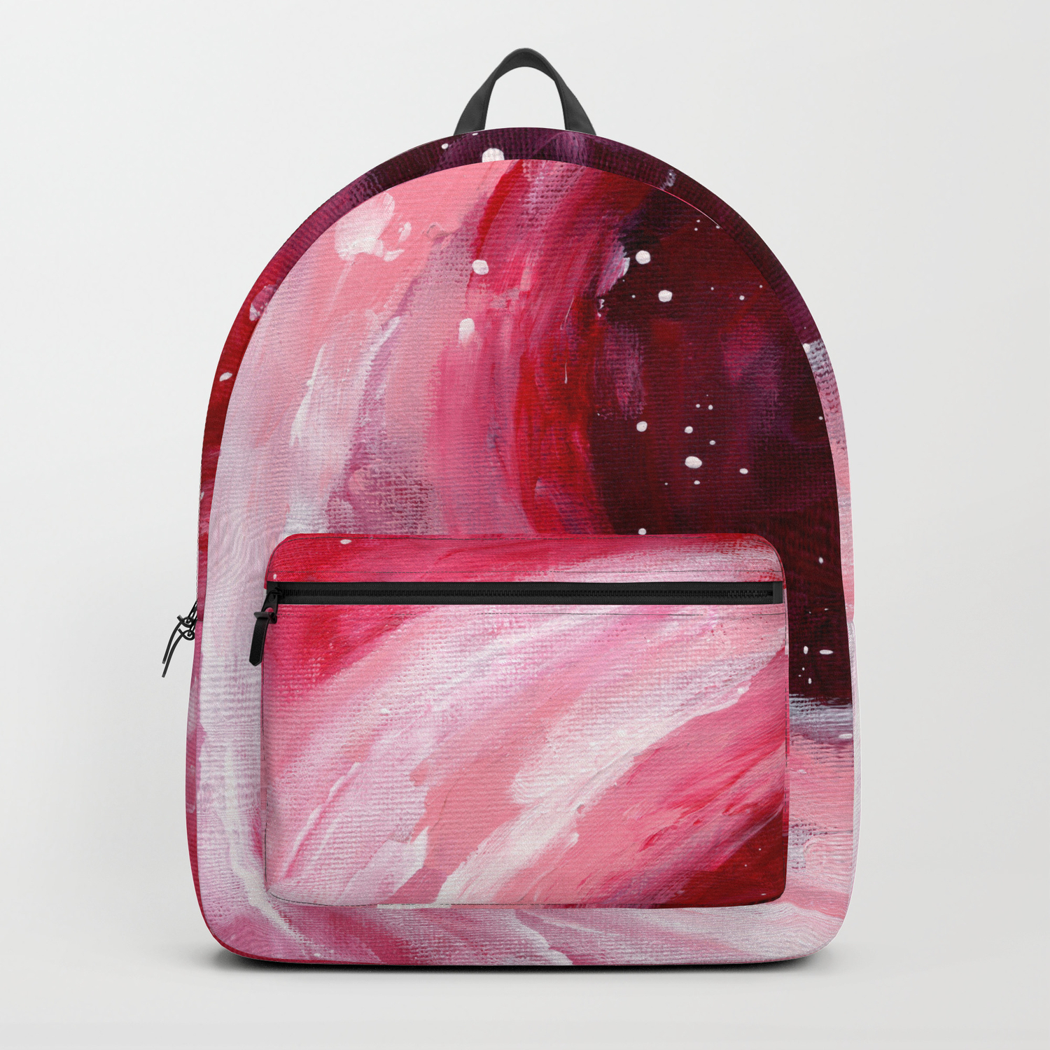 Ejaaz Haniff Abstract Acrylic Painting Colourful Romantic Red Pink